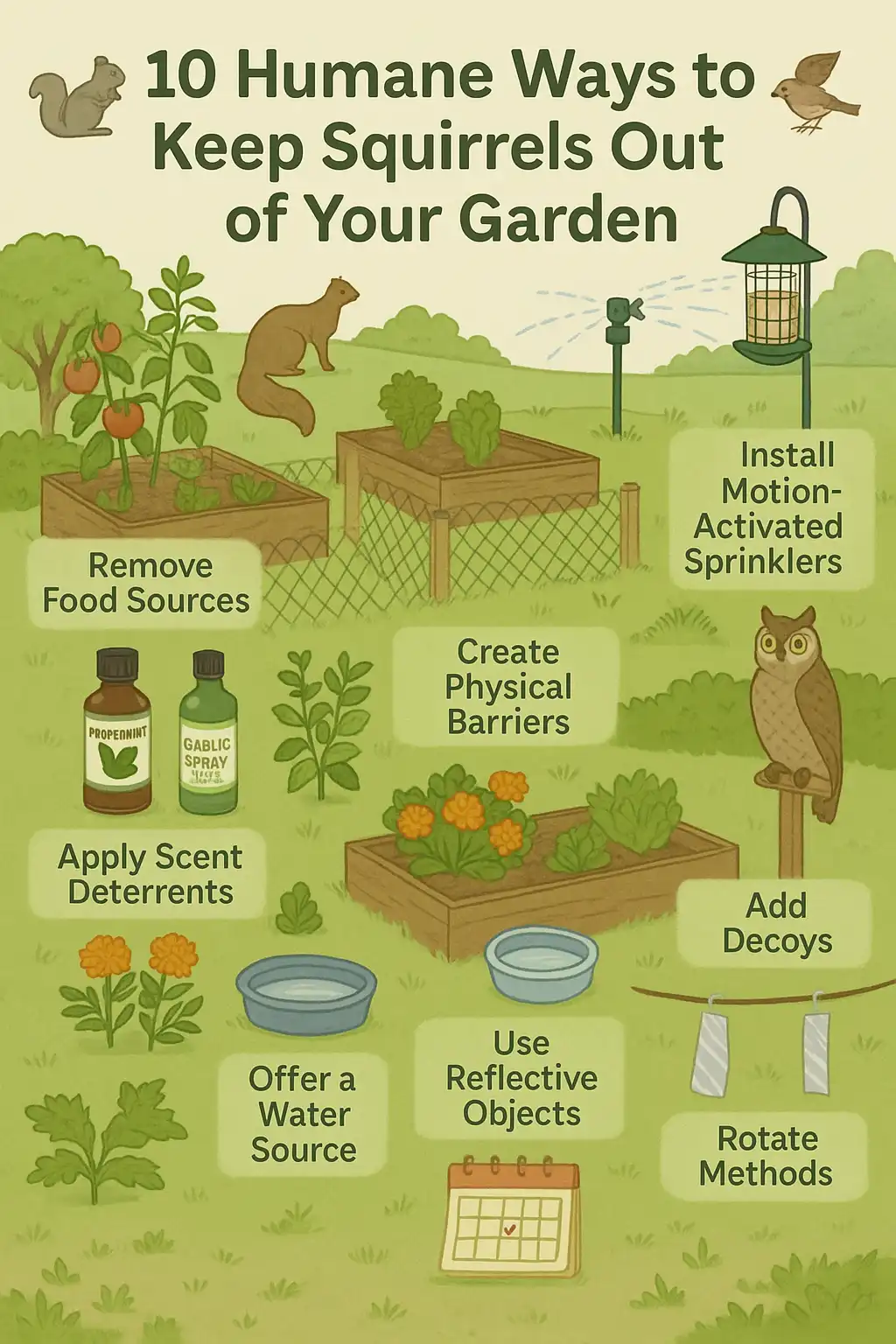 10 Humane Squirrel Removal Methods